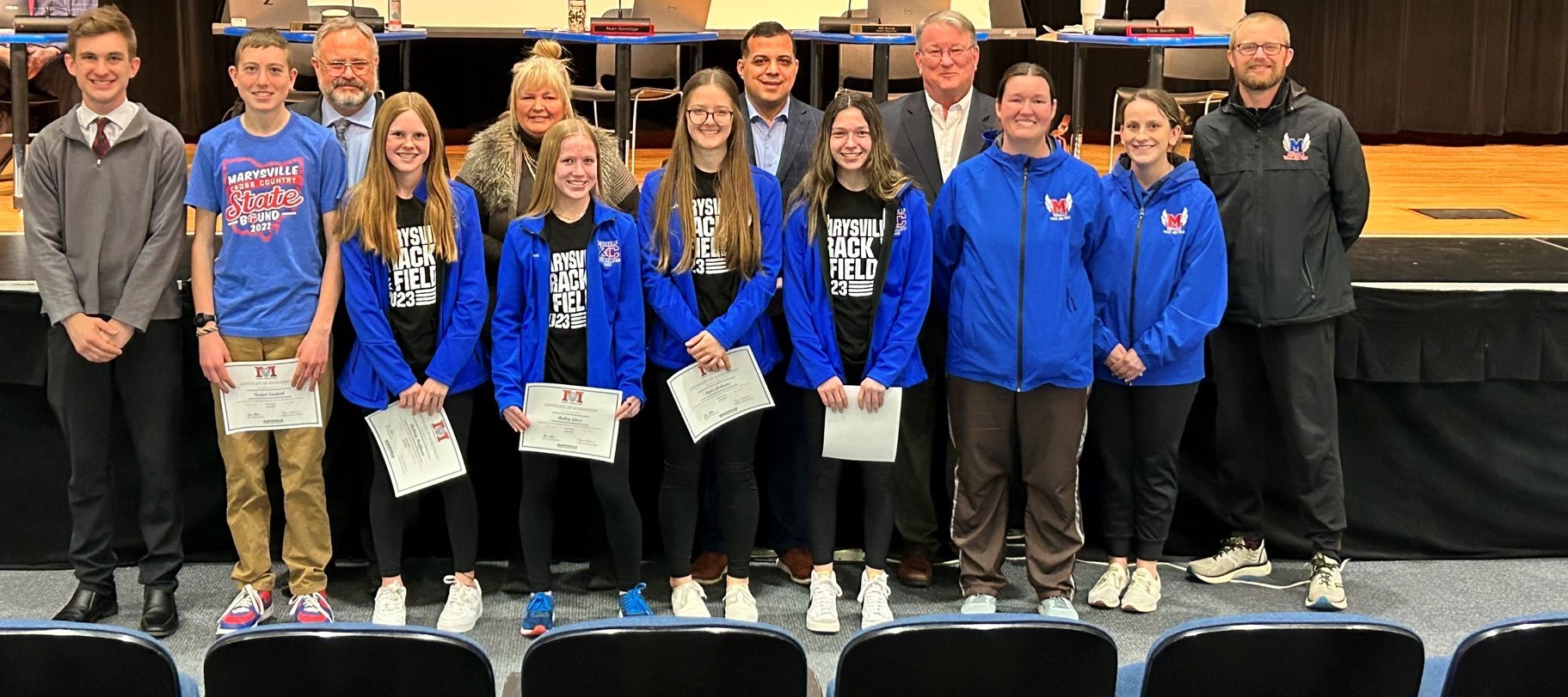 Board recognizes State Cross Country Qualifiers