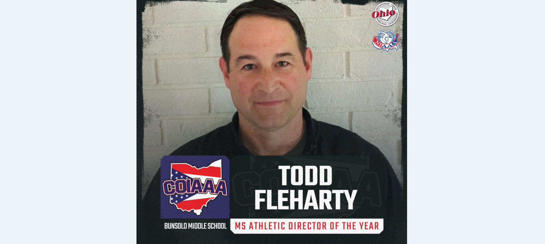 Fleharty middle school athletic director of the year